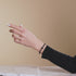 Obsidian | Silver | Firefly Glass Cross Bracelet